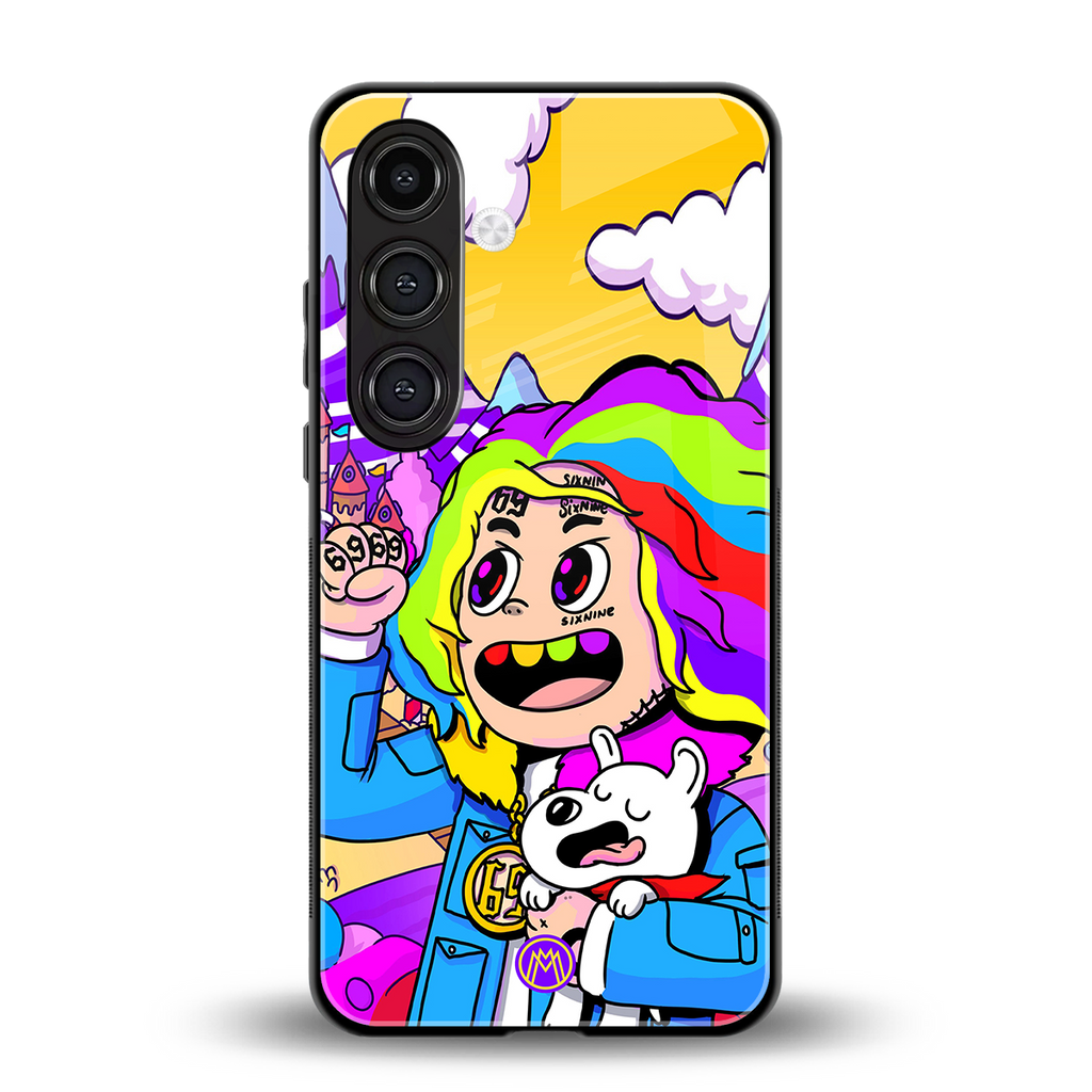 tekashi 6ix9ine back phone cover | glass case for samsung galaxy s24