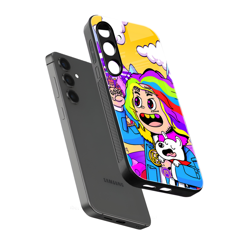 tekashi 6ix9ine back phone cover | glass case for samsung galaxy s25 plus