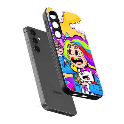tekashi 6ix9ine back phone cover | glass case for samsung galaxy s25 plus