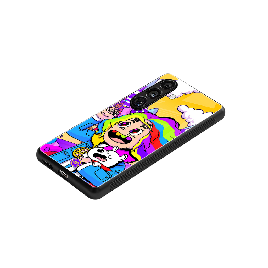 tekashi 6ix9ine back phone cover | glass case for samsung galaxy s25 plus