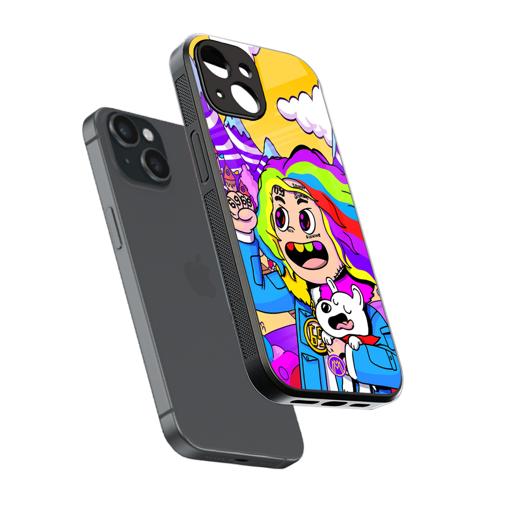 tekashi 6ix9ine back phone cover | glass case for iphone 15