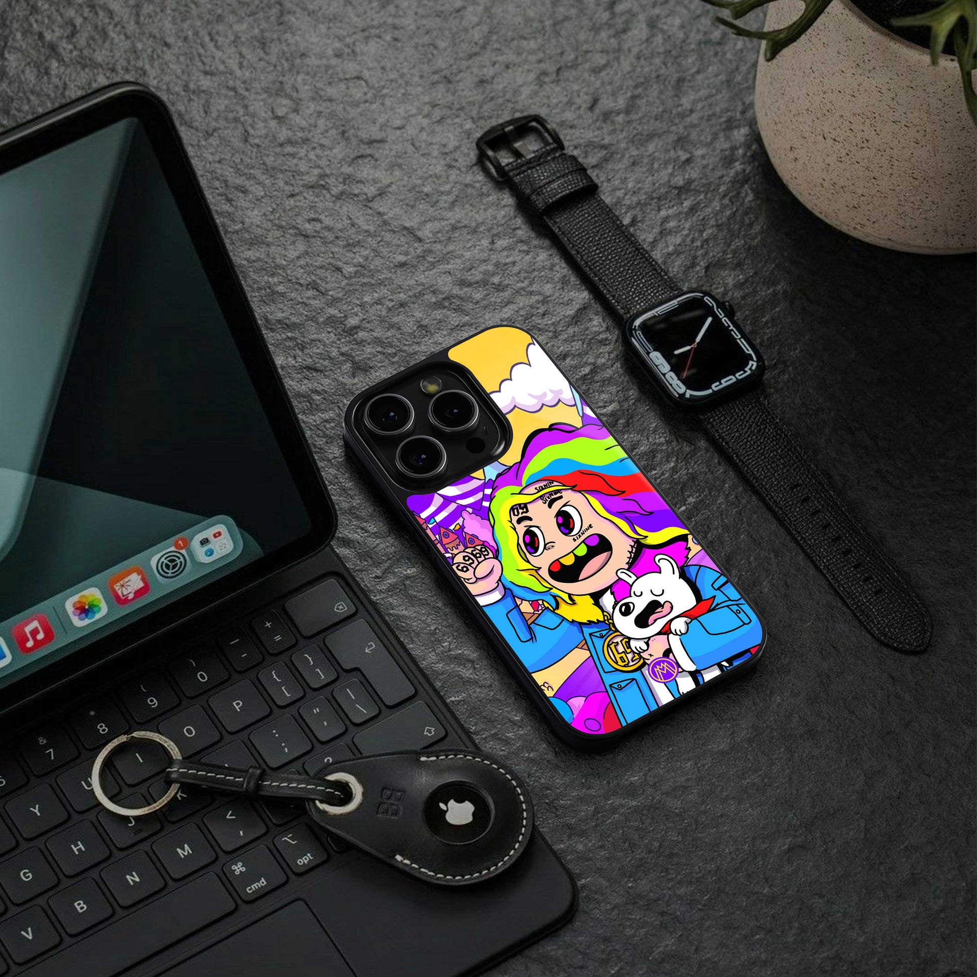 tekashi 6ix9ine back phone cover | glass case for nothing phone 2