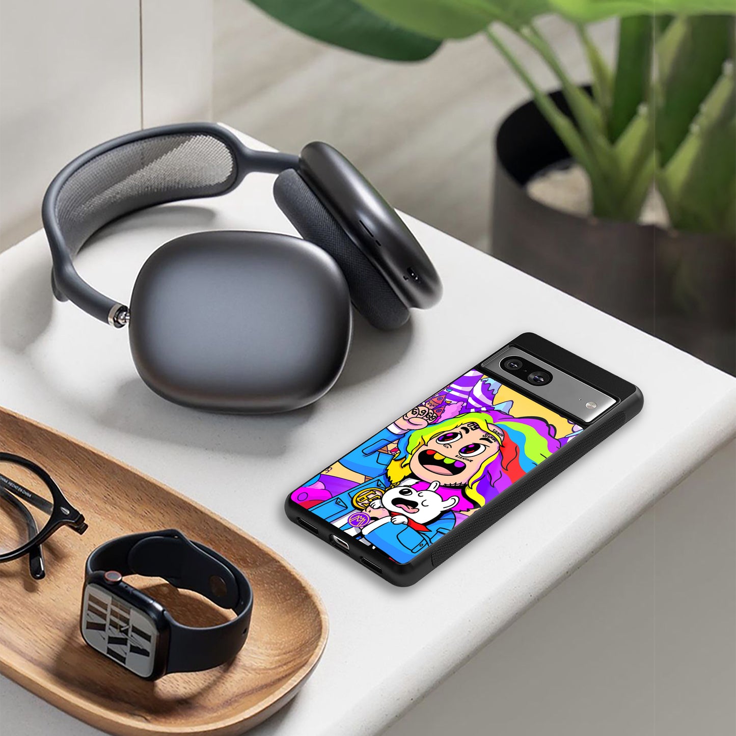 tekashi 6ix9ine back phone cover | glass case for Google Pixel 8