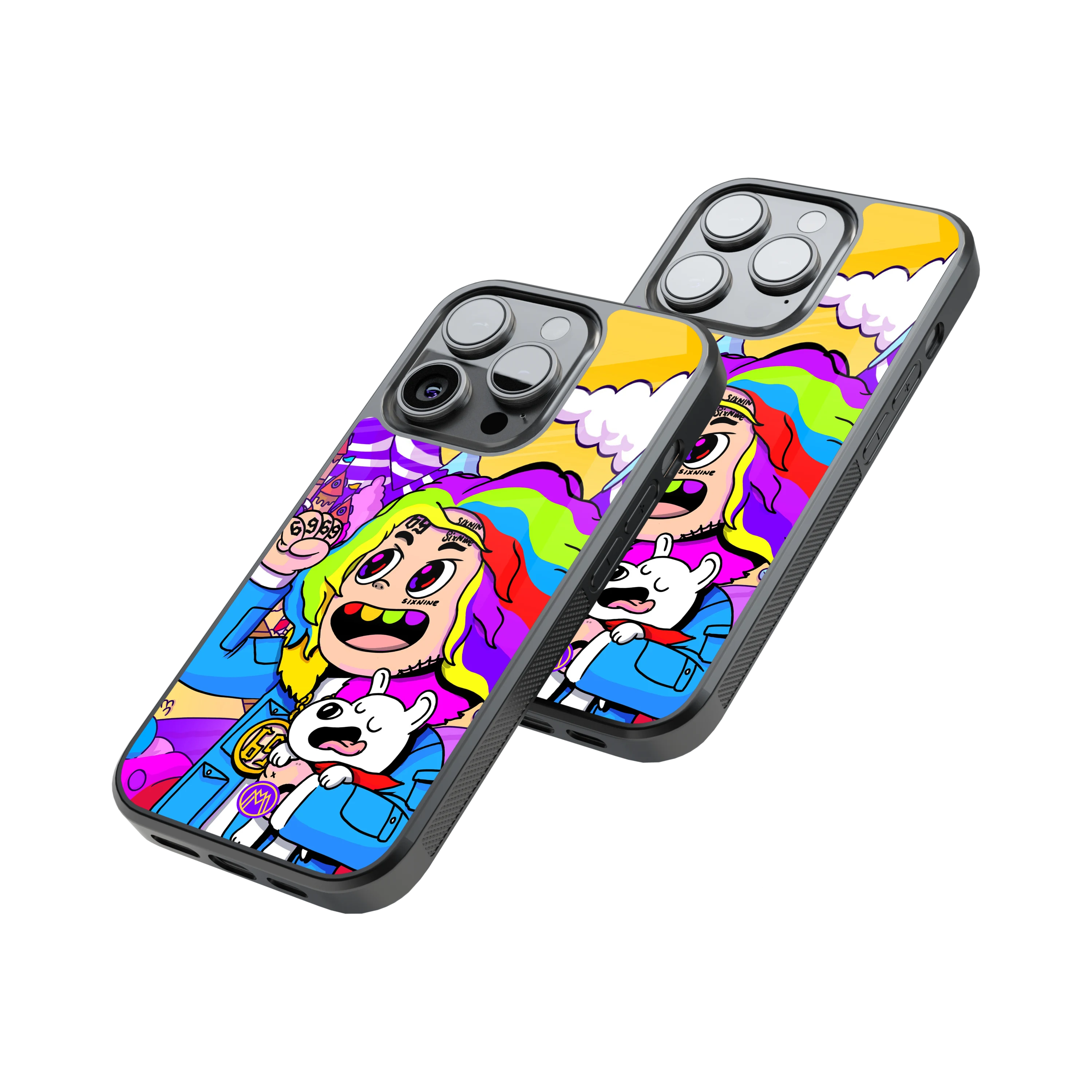 Protective Glass Back Phone Case Compatible with iPhone, Samsung, OnePlus, Pixel & More