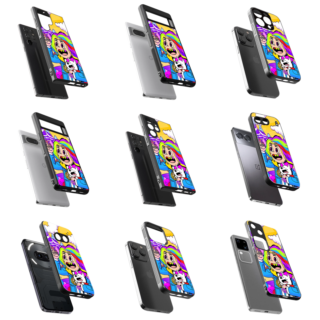 Durable Glass Back Mobile Case for iPhone, Samsung, OnePlus, Google Pixel, Redmi, Vivo, Oppo