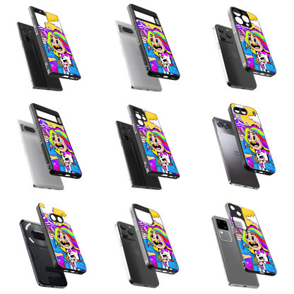 Durable Glass Back Mobile Case for iPhone, Samsung, OnePlus, Google Pixel, Redmi, Vivo, Oppo