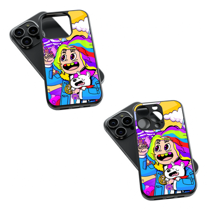 Trendy Glass Back Mobile Case for iPhone, Samsung, Redmi, OnePlus, Google Pixel, Motorola