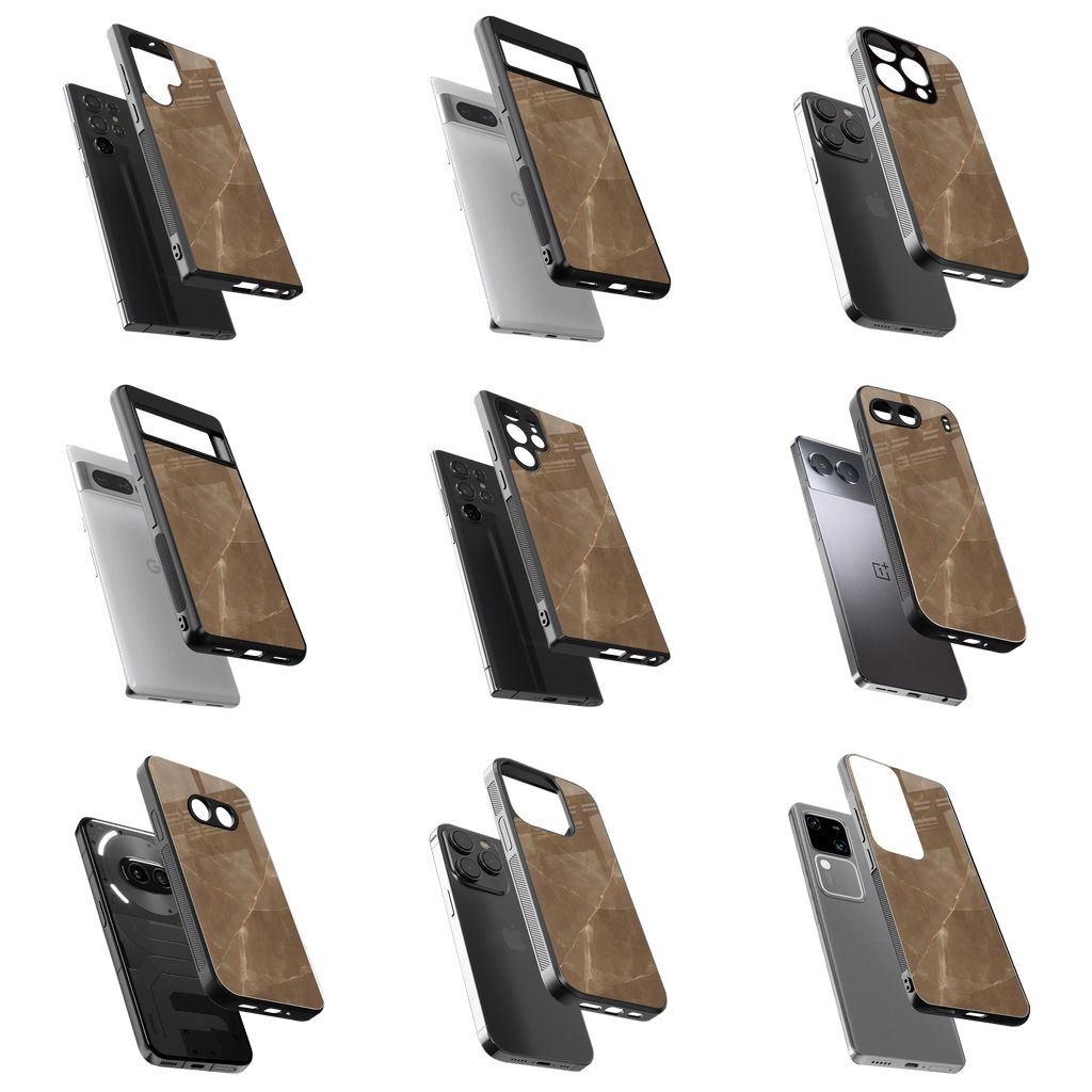 Durable Glass Back Mobile Case for iPhone, Samsung, OnePlus, Google Pixel, Redmi, Vivo, Oppo