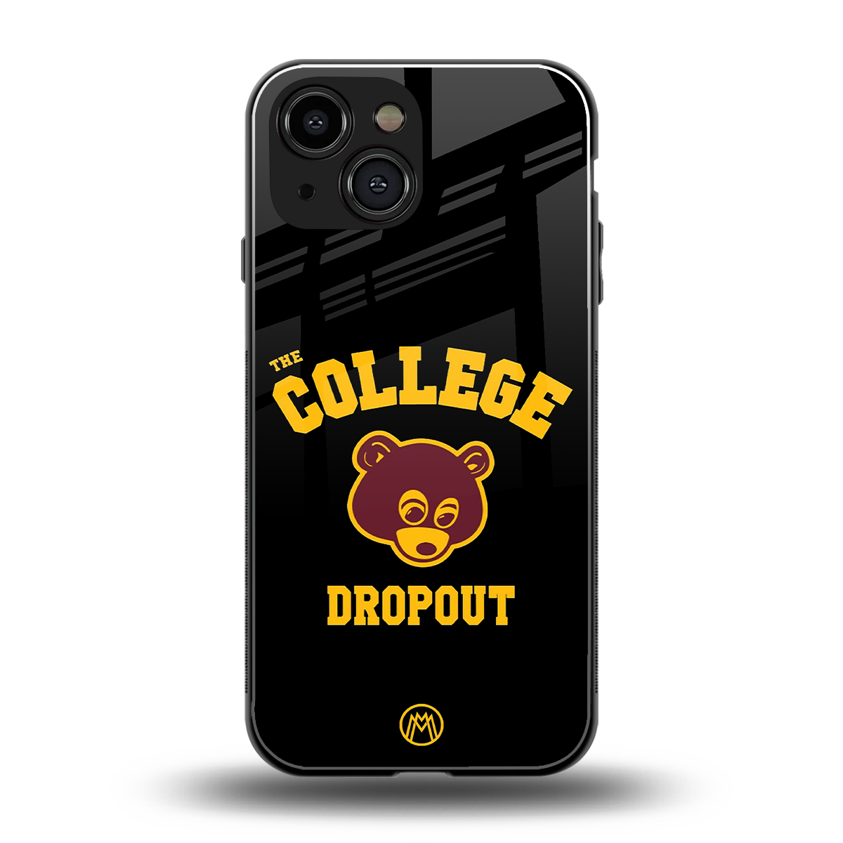 the college dropout back phone cover | glass case for iphone 13 mini
