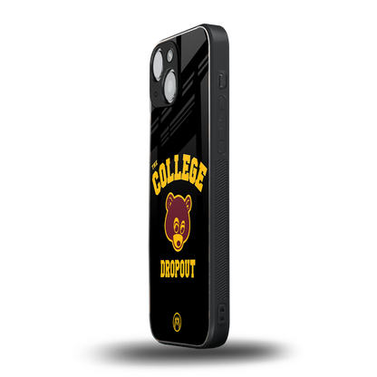the college dropout back phone cover | glass case for iphone 13 mini
