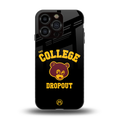 the college dropout back phone cover | glass case for iphone 13 pro