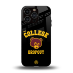 the college dropout back phone cover | glass case for iphone 13 pro