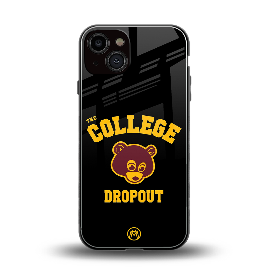 the college dropout back phone cover | glass case for iphone 13
