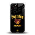 the college dropout back phone cover | glass case for iphone 13