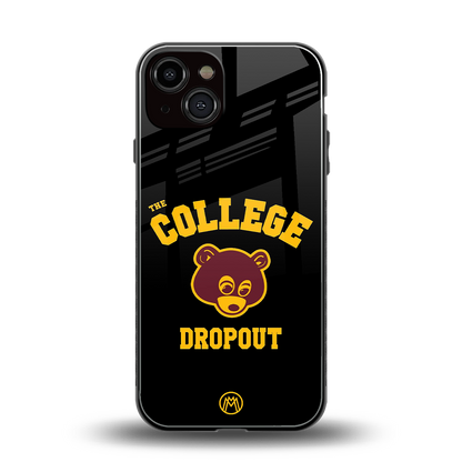 the college dropout back phone cover | glass case for iphone 13