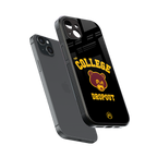 the college dropout back phone cover | glass case for iphone 15 plus