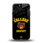 the college dropout back phone cover | glass case for iphone 14 pro max