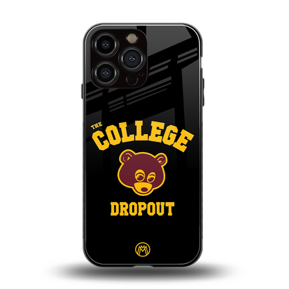 the college dropout back phone cover | glass case for iphone 14 pro max