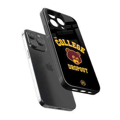the college dropout back phone cover | glass case for iphone 14 pro max