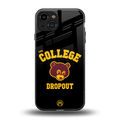 the college dropout back phone cover | glass case for iphone 15