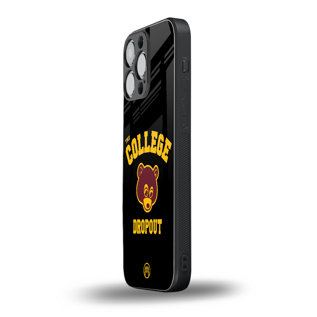 the college dropout back phone cover | glass case for iphone 16 pro max