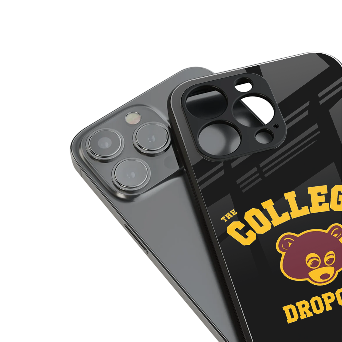 the college dropout back phone cover | glass case for iphone 14 pro max