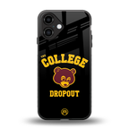 the college dropout back phone cover | glass case for iphone 16