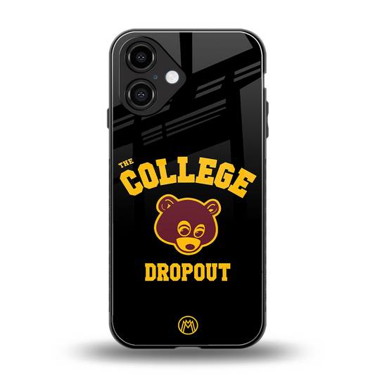 the college dropout back phone cover | glass case for iphone 16
