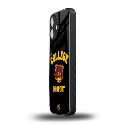 the college dropout back phone cover | glass case for iphone 16