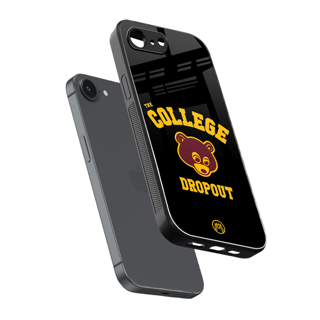 the college dropout back phone cover | glass case for iphone 16e