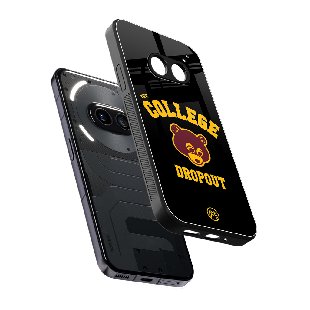 the college dropout back phone cover | glass case for nothing phone 2a