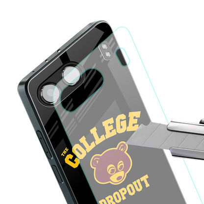 the college dropout back phone cover | glass case for oneplus nord 4