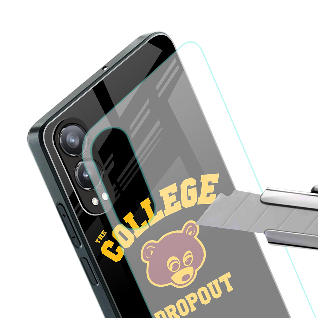 the college dropout back phone cover | glass case for oneplus nord ce 4 lite
