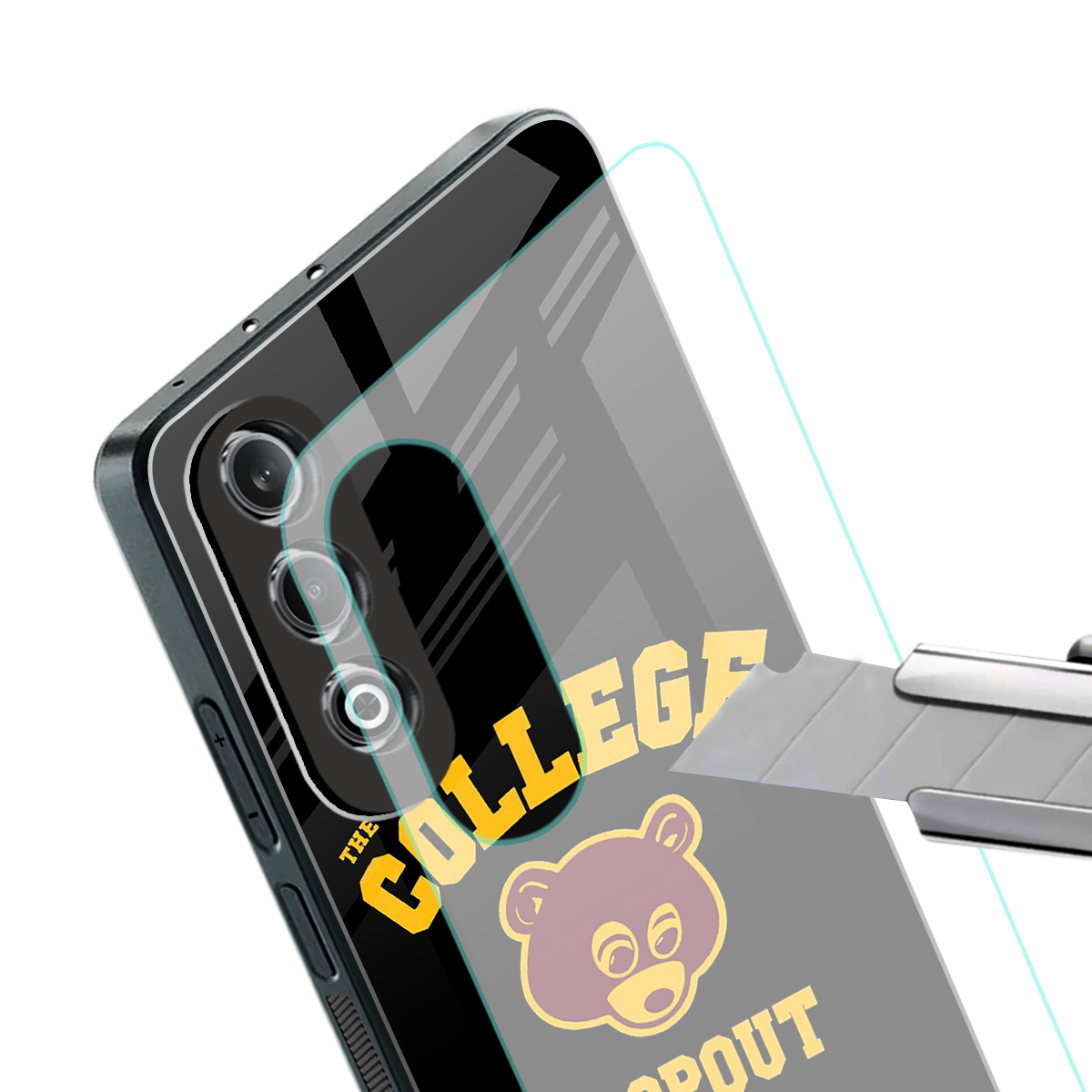 the college dropout back phone cover | glass case for oneplus nord ce 4