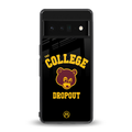 the college dropout back phone cover | glass case for google pixel 6 pro