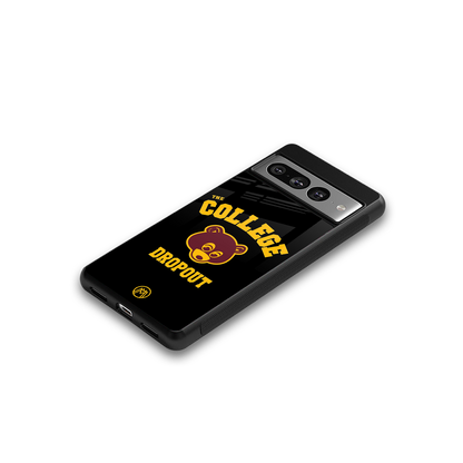the college dropout back phone cover | glass case for google pixel 7 pro
