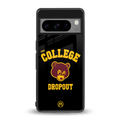 the college dropout back phone cover | glass case for google pixel 8 pro