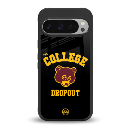 the college dropout back phone cover | glass case for google pixel 9 pro xl