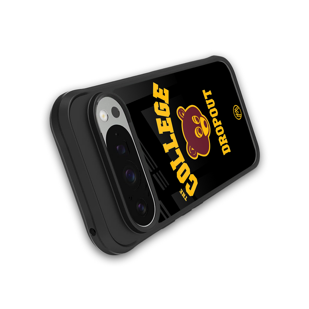 the college dropout back phone cover | glass case for google pixel 9 pro