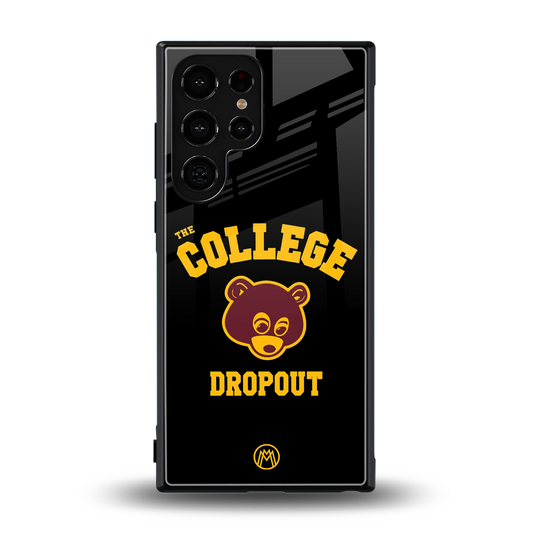 the college dropout back phone cover | glass case for samsung galaxy s24 ultra