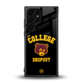 the college dropout back phone cover | glass case for samsung galaxy s23 ultra