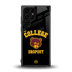 the college dropout back phone cover | glass case for samsung galaxy s23 ultra