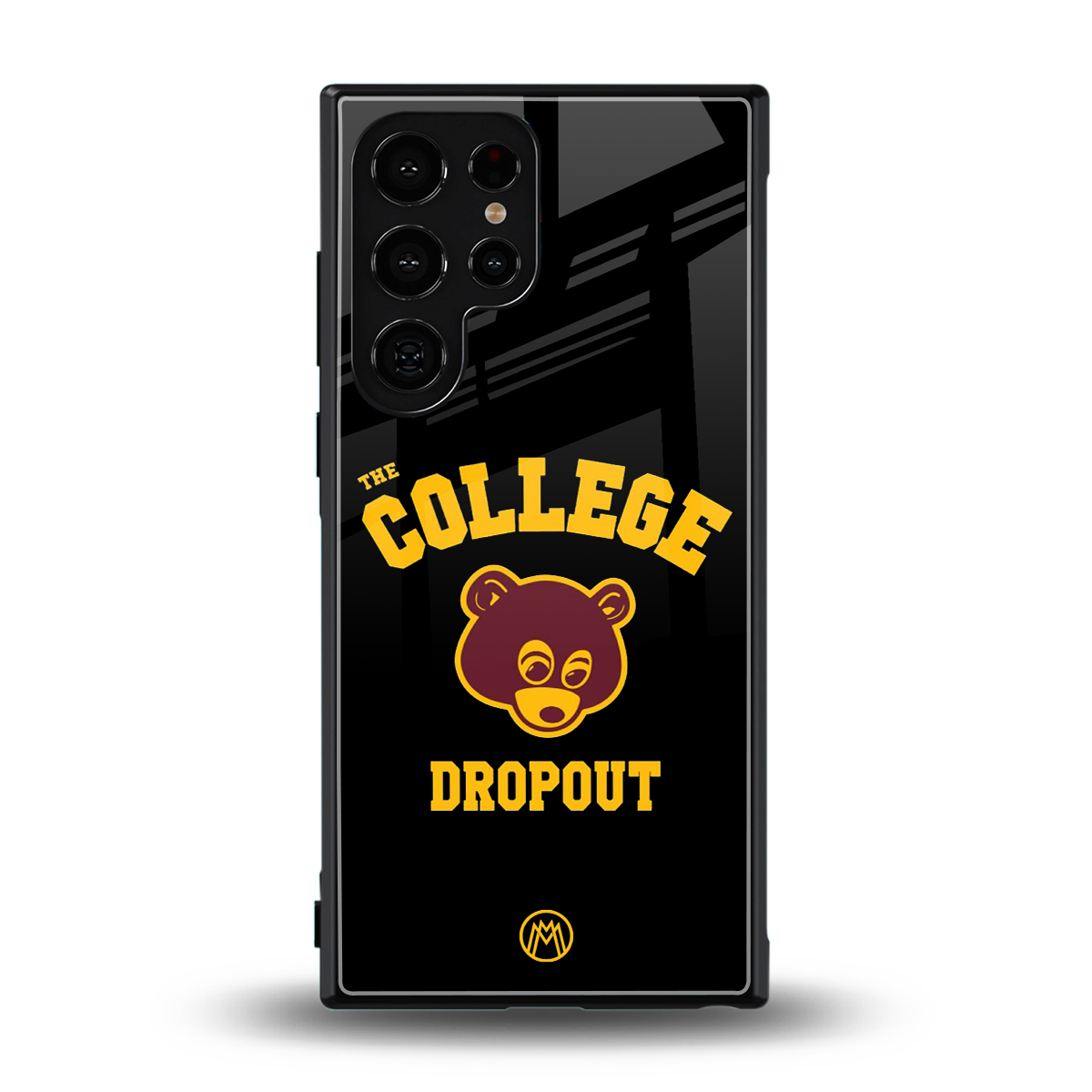 the college dropout back phone cover | glass case for samsung galaxy s23 ultra