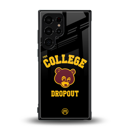 the college dropout back phone cover | glass case for samsung galaxy s23 ultra