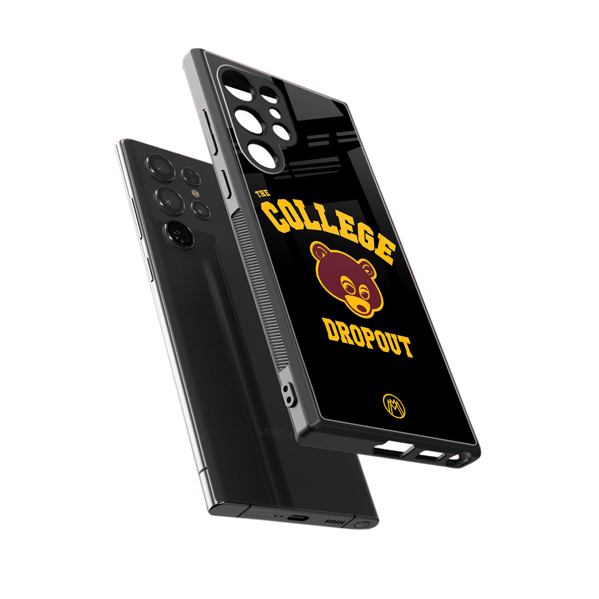 the college dropout back phone cover | glass case for samsung galaxy s24 ultra
