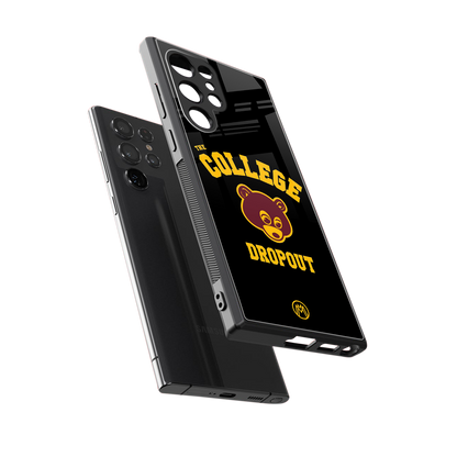 the college dropout back phone cover | glass case for samsung galaxy s23 ultra