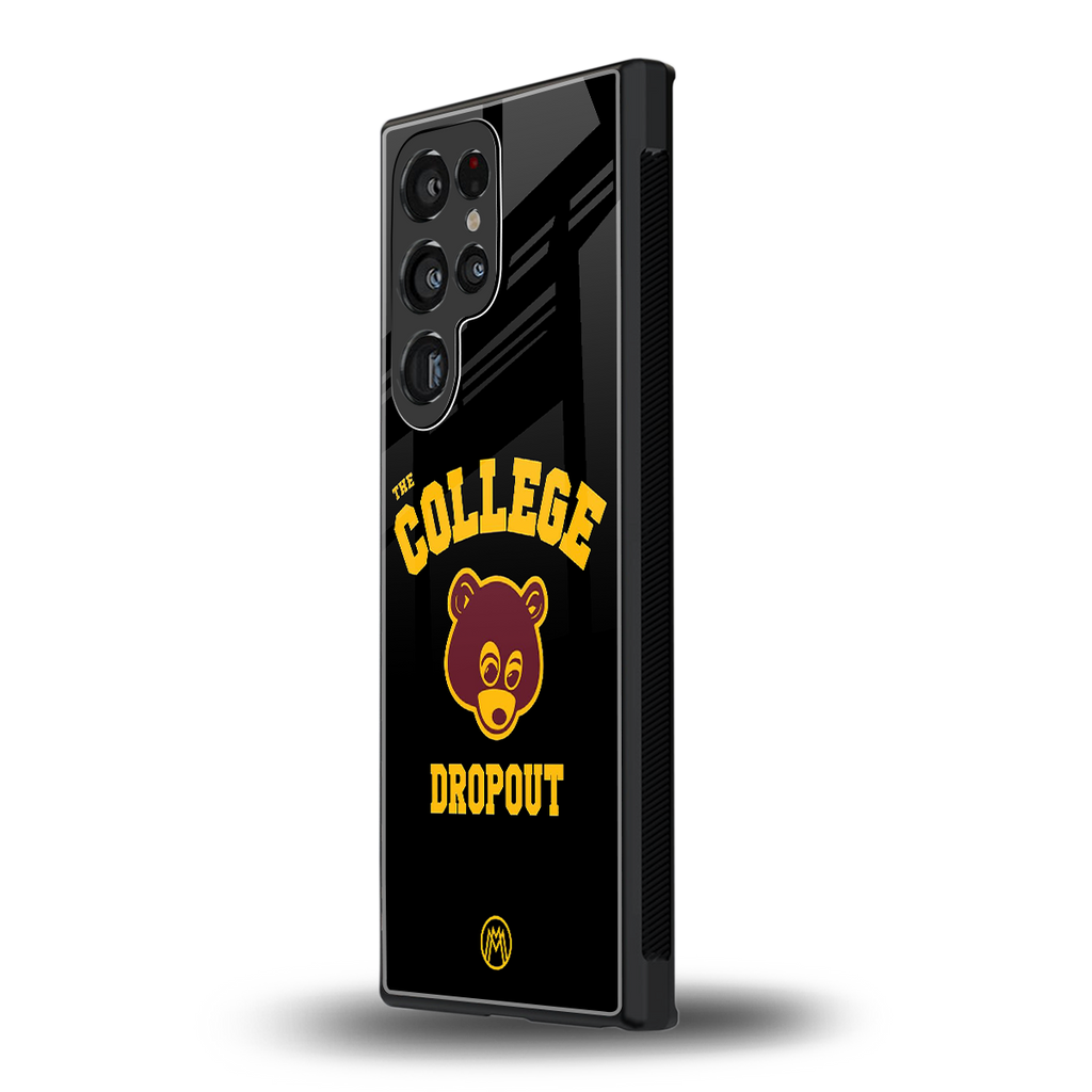 the college dropout back phone cover | glass case for samsung galaxy s23 ultra