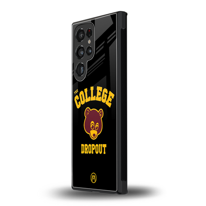 the college dropout back phone cover | glass case for samsung galaxy s23 ultra