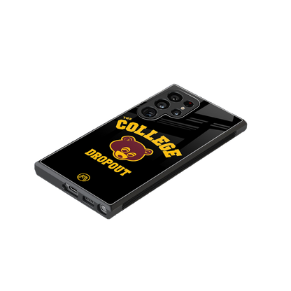the college dropout back phone cover | glass case for samsung galaxy s24 ultra