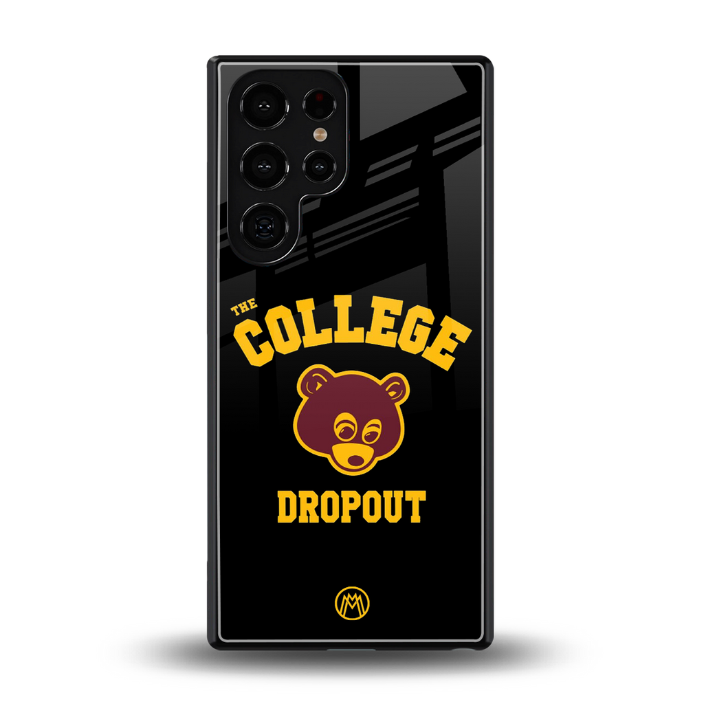 the college dropout back phone cover | glass case for samsung galaxy s25 ultra